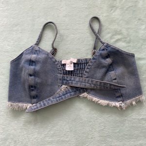 🌸 Jean Tie Top 🌸